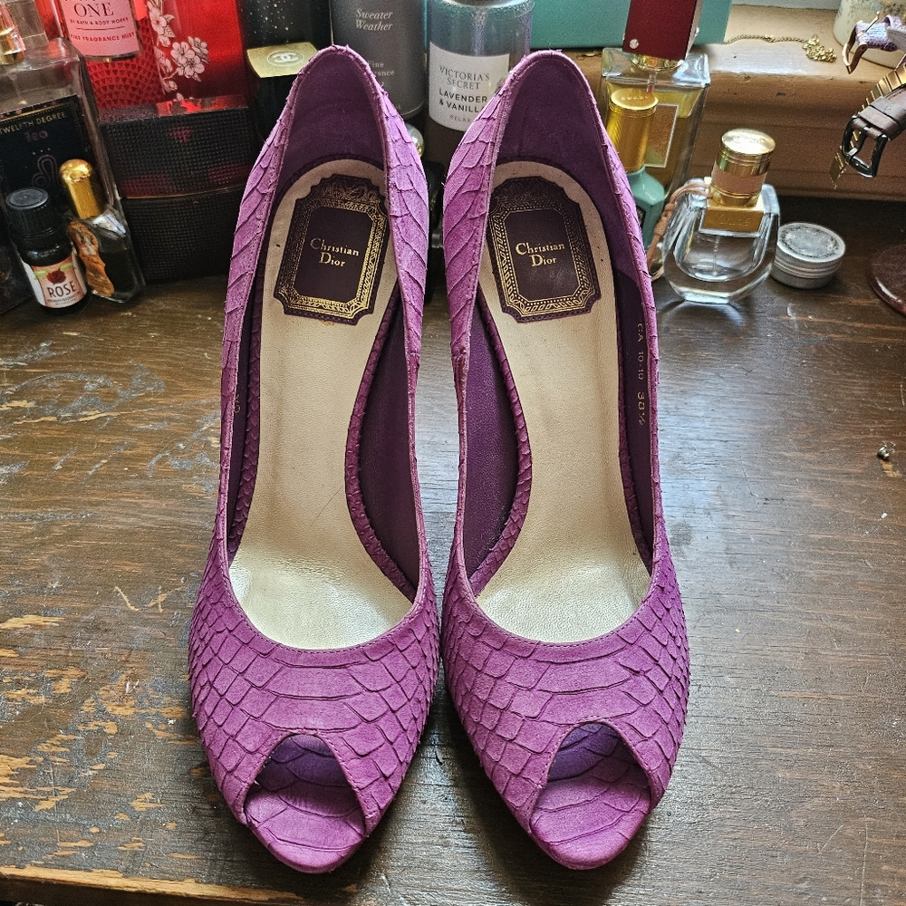 Christian Dior Purple Pumps- Size 38 1/2
